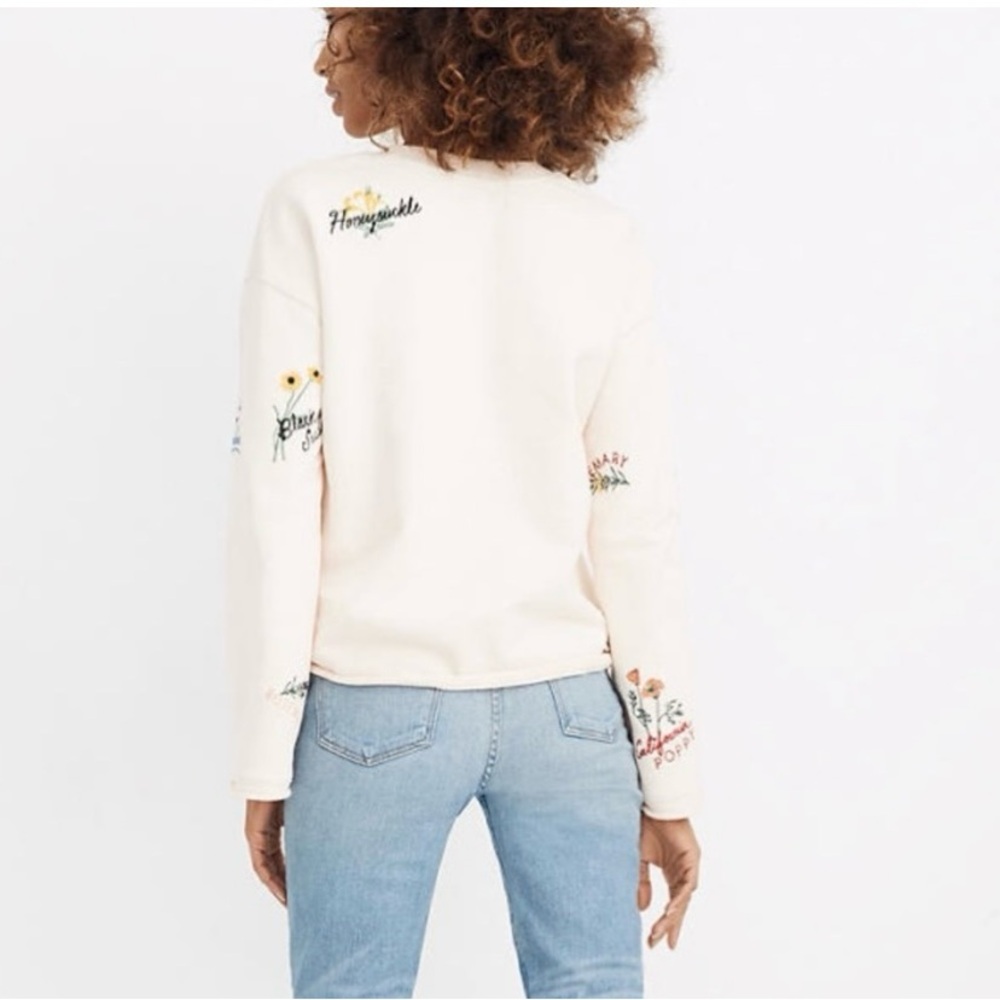 Madewell embroidered sweatshirt with flowers - Picture 3 of 8